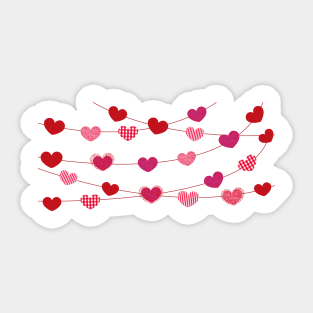 Hanging love Valentine's Day Sticker